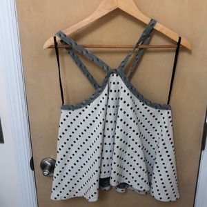 Anthropologie polka dot top